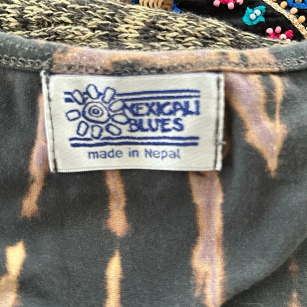 Mexicali Blues Tie Dye Tank Dress M Made in Nepal Fair Trade Boho Festival - Picture 4 of 7